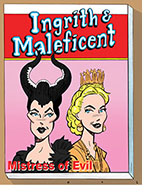 The characters Maleficent and Ingrith from the film Maleficent: Mistress of Evil as Betty and Veronica