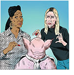 Tiffany Haddish and Rose Byrne put lipstick on a pig in Like a Boss