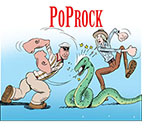 Spoof of the film Jungle Cruise with the lead characters of Frank and Lily, played by Dwayne Johnson and Emily Blunt, appearing in a parody of Popeye entitled Poprock as they beat up a boa constrictor.