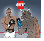 Spoof of the film Creed III retitled Crete III with Adonis Creed (Michael B. Jordan) in the ring boxing with the Minotaur from Greek mythology.