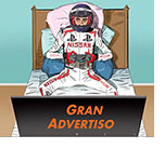 Spoof of the movie Gran Turismo retitled Gran Advertiso depicting hero sports car driver Jann Mardenborough (Archie Madekwe) sitting in bed holding a Sony PlayStation remote in front of a big screen playing a game. His uniform is coverd with the Nissan and PlayStation logos. 