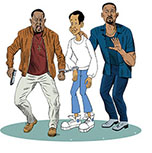 Spoof of the film Bad Boys: Drive or Die with lead character cops Marcus Burnett (Martin Lawrence) and Mike Lowrey (Will Smith) cuffing and bringing in the cartoon character Bill from The Cosby Kids,