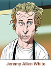 Caricature of  Jeremy Allen White as 'Carmy' Berzatto in The Bear.