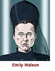 Caricature of Emily Watson as Valya Harkonnen in the HBO sci-fi series Dune: Prophecy.