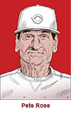 Caricature of former Major League star and shamed bettor Pete Rose in the HBO documentary Charlie Hustle & the Matter of Pete Rose.