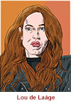 Caricature of Lou de Laâge as ballet dancer Cheyenne Toussaint in the Amazon TV drama Étoile.