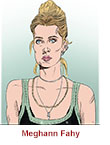 Caricature of Meghann Fahy as Devon DeWitt in the Netflix TV series Sirens.