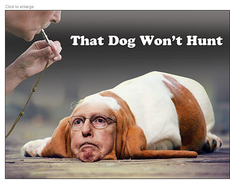 Mitch McConnell as Bastard Hound refuses to respond to whistleblower