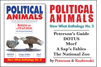 Ad for Political Animals: Now What Anthology No. 2
