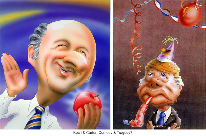 Ed Koch and Jimmy Carter